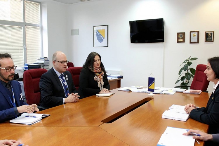 Acting Chief Prosecutor of the Prosecutor’s Office of BiH, Gordana Tadić met with Head of the OSCE Mission to BiH, Ambassador Jonathan Moore on 30 November 2016
