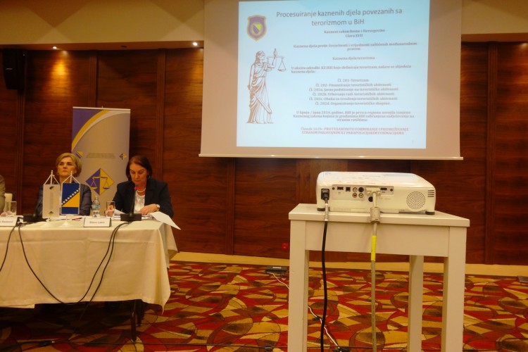 ACTING CHIEF PROSECUTOR GORDANA TADIĆ PRESENTED ON PROSECUTION OF TERRORISM IN BOSNIA AND HERZEGOVINA