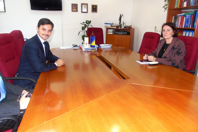 ACTING CHIEF PROSECUTOR OF THE PROSECUTOR’S OFFICE OF BIH MET WITH THE AMBASSADOR OF THE REPUBLIC OF ITALY