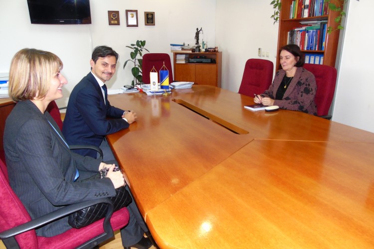 ACTING CHIEF PROSECUTOR OF THE PROSECUTOR’S OFFICE OF BIH MET WITH THE AMBASSADOR OF THE REPUBLIC OF ITALY
