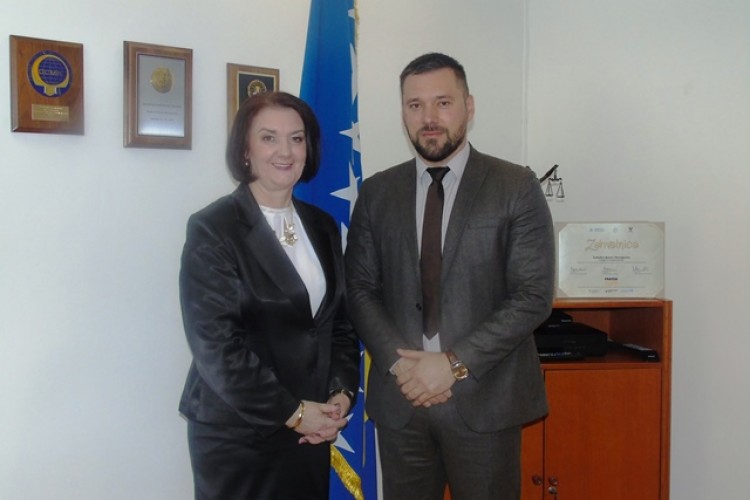 MEETING OF THE ACTING CHIEF PROSECUTOR GORDANA TADIĆ WITH THE DIRECTOR OF THE AGENCY FOR FORENSIC AND EXPERT EXAMINATIONS, NEĐO KOJIĆ