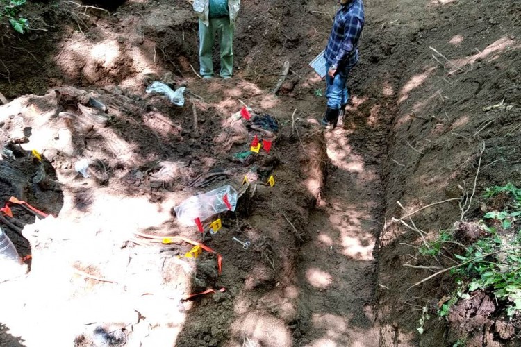 MORTAL REMAINS OF AT LEAST TEN PERSONS FOUND SO FAR DURING EXHUMATION ON MOUNT IGMAN