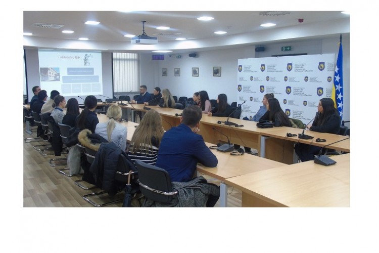 GRUPA STUDENATA PRAVNOG FAKULTETA UNIVERZITETA U SARAJEVU POSJETILA TUŽILAŠTVO BiH