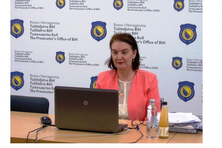 SASTANAK GLAVNE TUŽITELJICE GORDANE TADIĆ I ŠEFICE MISIJE OSCE-a U BiH NJ.E. KATHLEEN KAVALEC ODRŽAN PUTEM VIDEO-KONFERENCIJE