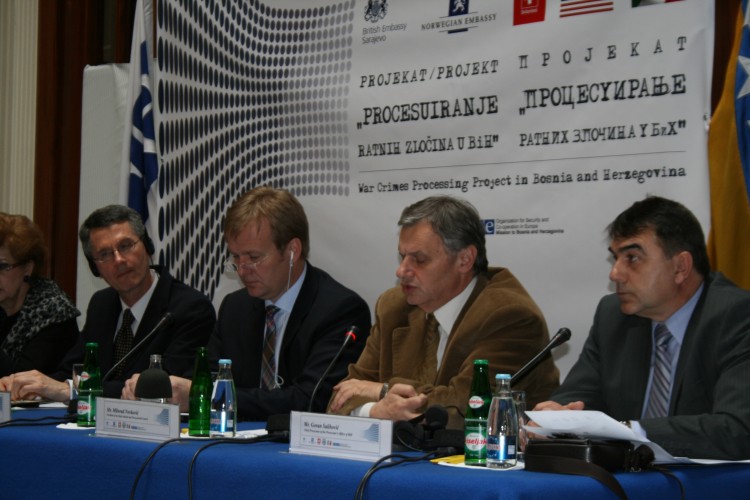 OSCE MISSION TO BIH HEAD CONVEYED HIS APPRECIATION FOR THE CHIEF PROSECUTOR’S CONTRIBUTION AT THE LAUNCH OF THE WAR CRIMES PROCESSING PROJECT