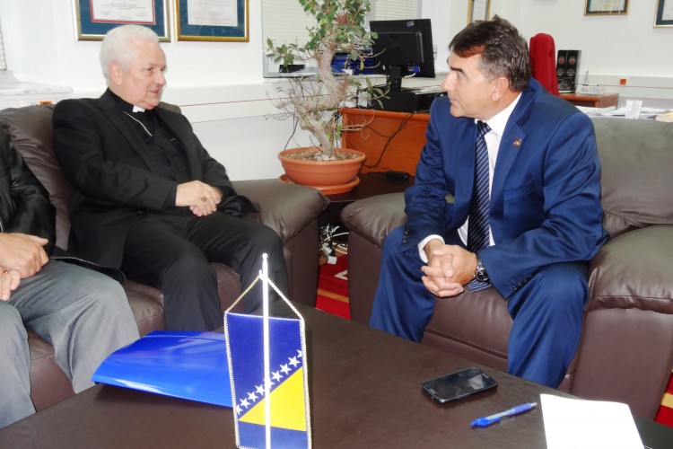 MONSIGNOR FRANJO KOMARICA, BISHOP OF BANJA LUKA, VISITED THE PROSECUTOR’S OFFICE OF BIH AND MET WITH THE CHIEF PROSECUTOR