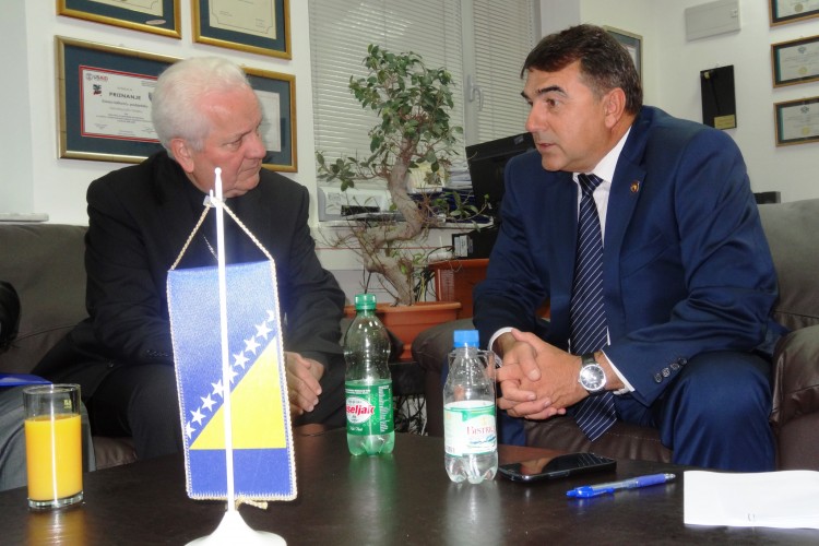 MONSIGNOR FRANJO KOMARICA, BISHOP OF BANJA LUKA, VISITED THE PROSECUTOR’S OFFICE OF BIH AND MET WITH THE CHIEF PROSECUTOR