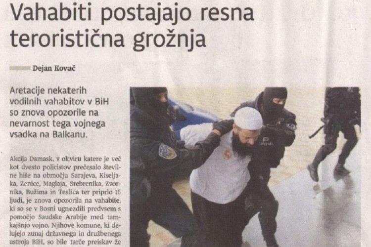 Akcija „Damask“ izazvala pozornost i u medijima u Sloveniji