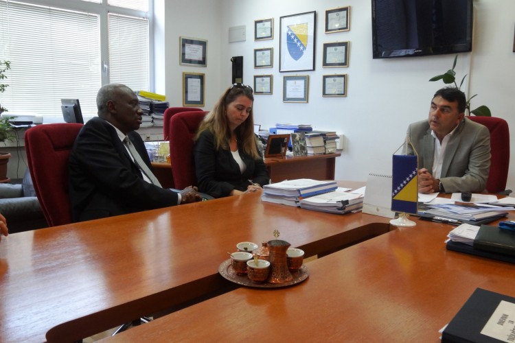 CHIEF PROSECUTOR OF THE MECHANISM FOR INTERNATIONAL CRIMINAL TRIBUNALS (MICT) JUSTICE HASSAN B. JALLOW VISITS THE PROSECUTOR’S OFFICE OF BIH AND MEETS CHIEF PROSECUTOR GORAN SALIHOVIĆ