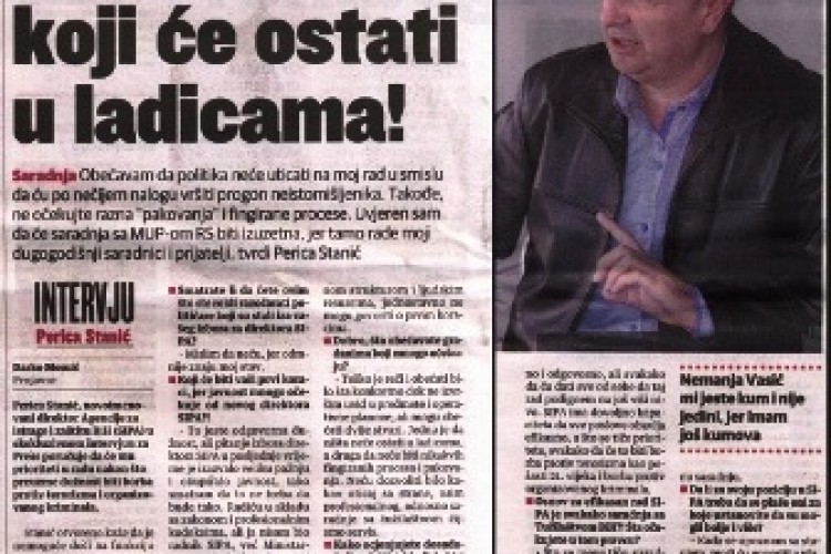 НОВОИМЕНОВАНИ ДИРЕКТОР SIPA-E У МЕДИЈСКИМ ИСТУПИМА ИСКАЗАО ПУНУ ПОДРШКУ САРАДЊИ СА ТУЖИЛАШТВОМ БиХ