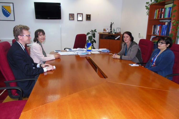 ACTING CHIEF PROSECUTOR MET WITH THE AMBASSADRESS OF THE SWISS CONFEDERATION TO BIH