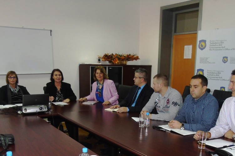 SASTANAK UDARNE GRUPE ZA BORBU PROTIV TRGOVINE LJUDIMA I ILEGALNIH MIGRACIJA ODRŽAN U TUŽILAŠTVU BiH