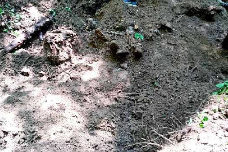 GRAVE WITH MORTAL REMAINS OF SEVERAL PERSONS FOUND ON MOUNT IGMAN