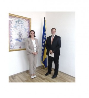 CHIEF PROSECUTOR GORDANA TADIĆ MEETS WITH FRANK BRADSHER, RESIDENT LEGAL ADVISOR FOR BOSNIA AND HERZEGOVINA, WITHIN THE U.S. DEPARTMENT OF JUSTICE - OPDAT