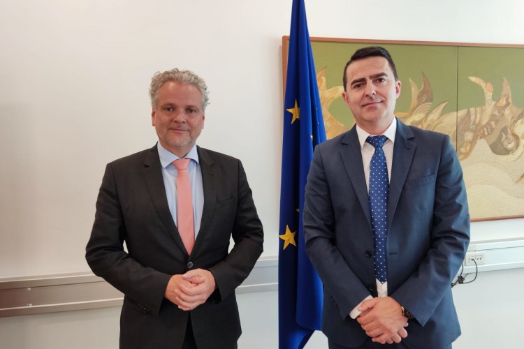 ACTING CHIEF PROSECUTOR OF THE PROSECUTOR’S OFFICE OF BIH MILANKO KAJGANIĆ MEETS WITH THE HEAD OF THE EU DELEGATION AND THE EU SPECIAL REPRESENTATIVE TO BIH - HE JOHANN SATTLER