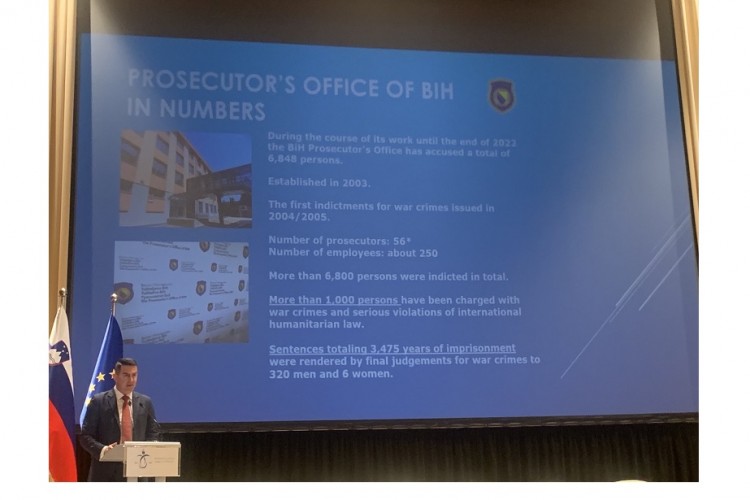 CHIEF PROSECUTOR PRESENTED THE WORK OF THE SPECIAL DEPARTMENT FOR WAR CRIMES AT THE EU CONFERENCE ON THE FIGHT AGAINST GENOCIDE, CRIMES AGAINST HUMANITY AND WAR CRIMES
