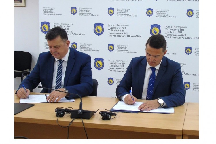 THE PROSECUTOR’S OFFICE OF BIH AND THE INDIRECT TAXATION AUTHORITY OF BIH SIGN A MEMORANDUM ON OPERATIONAL COOPERATION