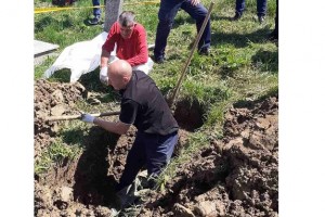 EXHUMATION OF VICTIM FROM PAST WAR COMPLETED IN DERVENTA MUNICIPALITY 